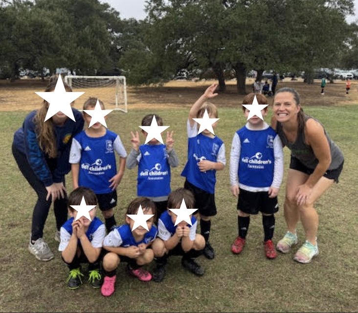 Wendy with a youth soccer team