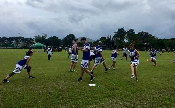 An Ultimate Frisbee game in progress